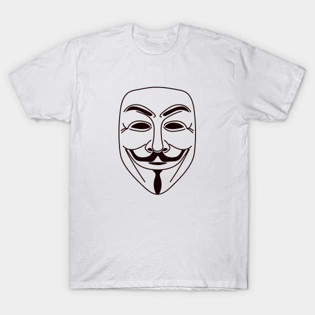 Guy Fawkes Mask T-Shirt by Meme Gifts